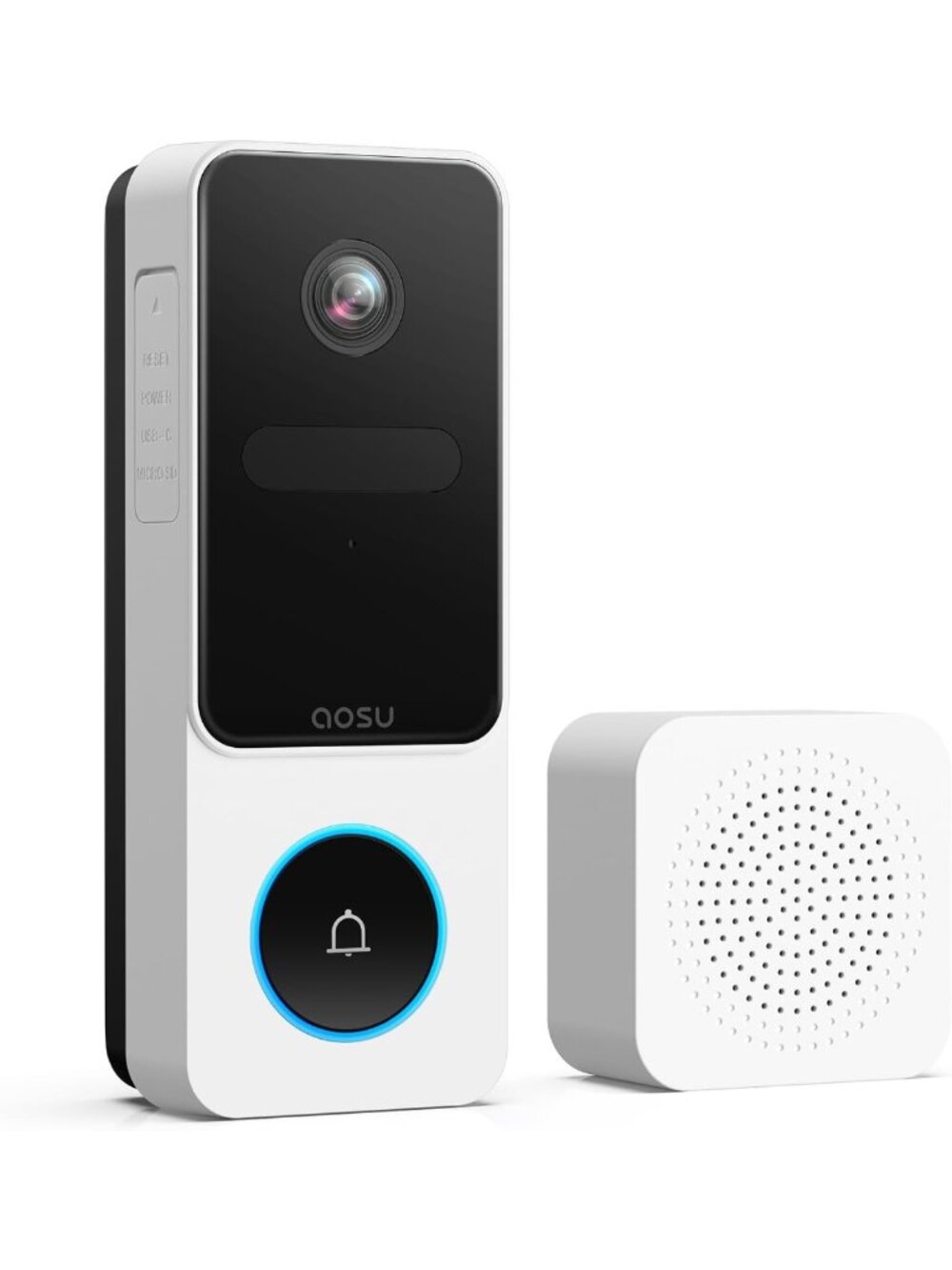 Wireless 2K QHD Video Doorbell Camera, 170° Wide Angle, Smart Home Security